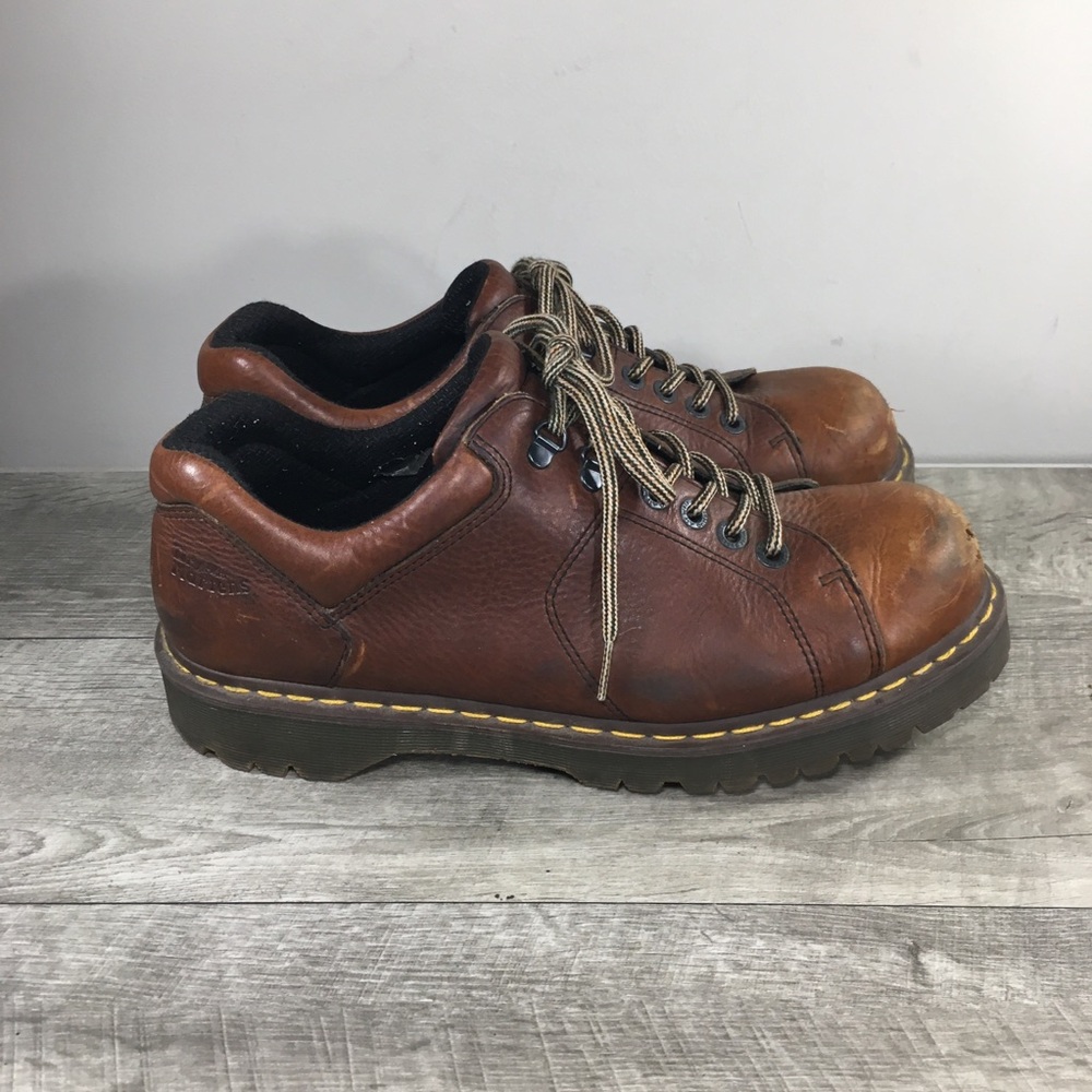 Dr Martens 8312 Chunky Grizzly Lace to Toe Peanut Leather Mens Shoes Doc Size 13
